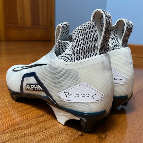 Men's Nike Alpha Menace Elite 3 White Black College Navy CT6648-102 Sz 10. - Picture 11 of 12